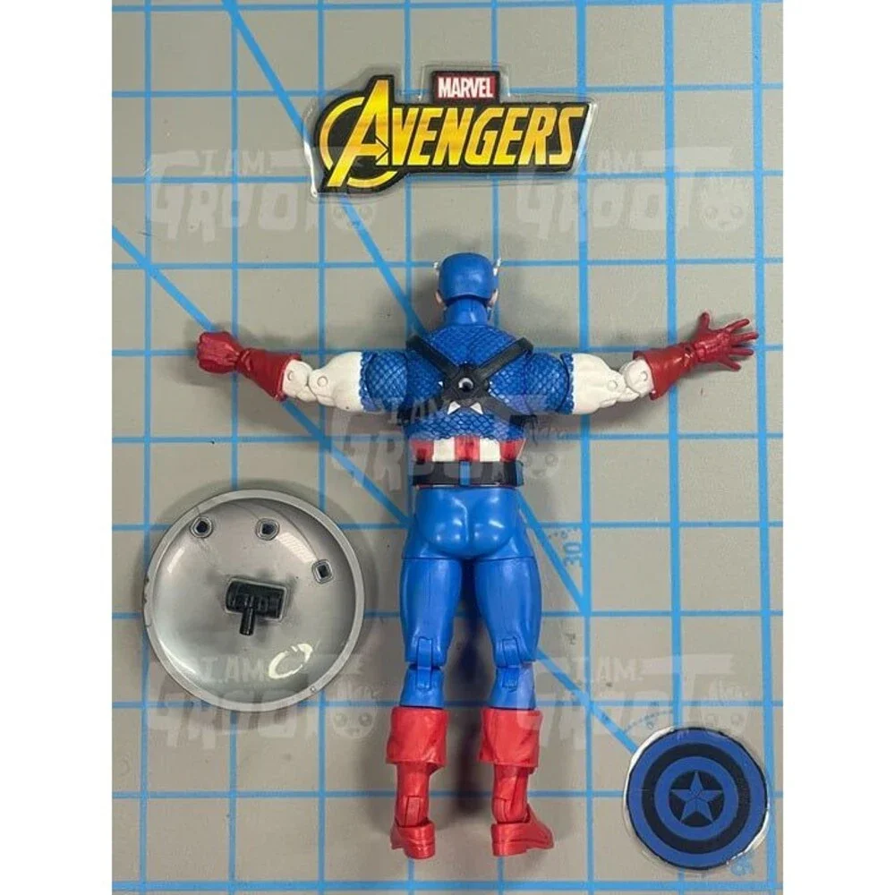 Marvel Legends Captain America Action Figure 20 Years Steve Rogers Incomplete A